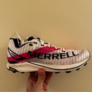 Merrell White and Pink Running Shoes